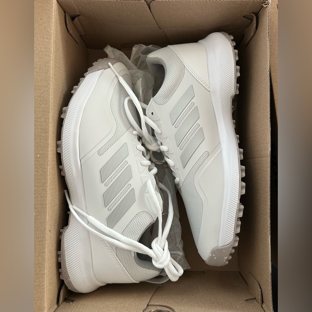 NWT NIB Adidas Tech Response SL 3 Spikeless Golf Shoes White Silver Size 8 - Picture 8 of 10